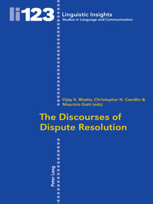 cover image of The Discourses of Dispute Resolution